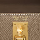 エルメス HERMES ミニケリードゥ 外縫い エトゥープ ヴォーエプソン 2WAYバッグ ゴールド金具 ショルダー 2023年製