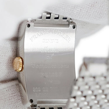 腕時計 フランクミュラー FRANCK MULLER ロングアイランド レリーフ 902QZRELSTG AC クオーツ レディース K18PG×SS コンビ ギョウシェ
