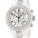腕時計 シャネル CHANEL J12 クロノグラフ 41mm H1707 自動巻き メンズ 純正ダイヤ ホワイト セラミック デイト