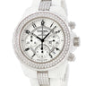 腕時計 シャネル CHANEL J12 クロノグラフ 41mm H1707 自動巻き メンズ 純正ダイヤ ホワイト セラミック デイト