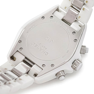 腕時計 シャネル CHANEL J12 クロノグラフ 41mm H1707 自動巻き メンズ 純正ダイヤ ホワイト セラミック デイト