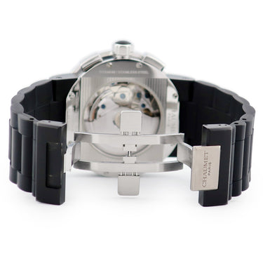 腕時計 ショーメ CHAUMET クラスワン クロノグラフ XXL W17291-45B 自動巻き メンズ ブラック PVD 逆回転防止ベゼル デイト