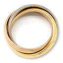 カルティエ Cartier トリニティ クラシック MM B4234249 ホワイトゴールド×イエローゴールド×ピンクゴールド K18WG K18YG K18PG #49(JP9) リング 指輪 Au750 18K 18金 3カラー 3連 9号