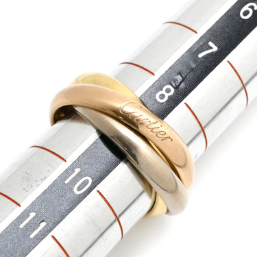 カルティエ Cartier トリニティ クラシック MM B4234249 ホワイトゴールド×イエローゴールド×ピンクゴールド K18WG K18YG K18PG #49(JP9) リング 指輪 Au750 18K 18金 3カラー 3連 9号