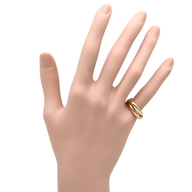 カルティエ Cartier トリニティ クラシック MM B4234249 ホワイトゴールド×イエローゴールド×ピンクゴールド K18WG K18YG K18PG #49(JP9) リング 指輪 Au750 18K 18金 3カラー 3連 9号