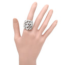 ジュエルスタジオ JEWELSTUDIO ダイヤモンド 1.45ct デザインリング ホワイトゴールド K18WG ダイヤモンド リング 指輪 18K 750 WG 幅広 ボリューム 17号