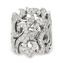 ジュエルスタジオ JEWELSTUDIO ダイヤモンド 1.45ct デザインリング ホワイトゴールド K18WG ダイヤモンド リング 指輪 18K 750 WG 幅広 ボリューム 17号