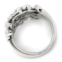 ジュエルスタジオ JEWELSTUDIO ダイヤモンド 1.45ct デザインリング ホワイトゴールド K18WG ダイヤモンド リング 指輪 18K 750 WG 幅広 ボリューム 17号