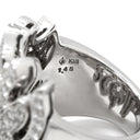 ジュエルスタジオ JEWELSTUDIO ダイヤモンド 1.45ct デザインリング ホワイトゴールド K18WG ダイヤモンド リング 指輪 18K 750 WG 幅広 ボリューム 17号