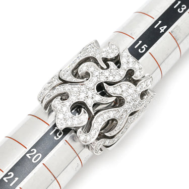 ジュエルスタジオ JEWELSTUDIO ダイヤモンド 1.45ct デザインリング ホワイトゴールド K18WG ダイヤモンド リング 指輪 18K 750 WG 幅広 ボリューム 17号