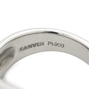 ランバン LANVIN ピンクサファイア ダイヤ ピンク×プラチナシルバー Pt900 ピンクサファイヤ ダイヤモンド リング 指輪 Pt900 パヴェ グラデーション 幅広 ハーフエタニティ 13号
