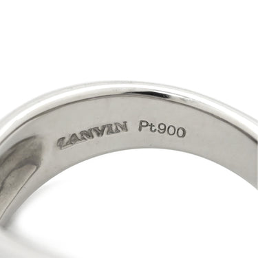 ランバン LANVIN ピンクサファイア ダイヤ ピンク×プラチナシルバー Pt900 ピンクサファイヤ ダイヤモンド リング 指輪 Pt900 パヴェ グラデーション 幅広 ハーフエタニティ 13号