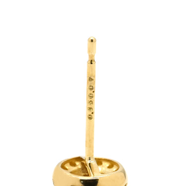 ノンブランド NON BRAND ルビー ダイヤ レッド×イエローゴールド K18YG ルビー ダイヤモンド ピアス 赤 18K 750 YG ラウンドミックスカット 両耳用