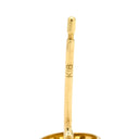 ノンブランド NON BRAND ルビー ダイヤ レッド×イエローゴールド K18YG ルビー ダイヤモンド ピアス 赤 18K 750 YG ラウンドミックスカット 両耳用