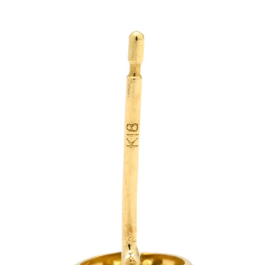 ノンブランド NON BRAND ルビー ダイヤ レッド×イエローゴールド K18YG ルビー ダイヤモンド ピアス 赤 18K 750 YG ラウンドミックスカット 両耳用