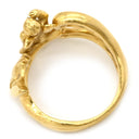 カレライカレラ Carrera y Carrera ムーン＆チャイルド 天使と三日月 イエローゴールド K18YG リング 指輪 My Angel Au750 18K 11号