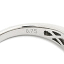 ノンブランド NON BRAND アレキサンドライト 0.75ct グリーン×プラチナシルバー Pt950 アレキサンドライト リング 指輪 緑 プラチナ 9P 9石 9粒 マーキスカット 13号