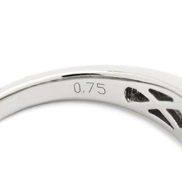 ノンブランド NON BRAND アレキサンドライト 0.75ct グリーン×プラチナシルバー Pt950 アレキサンドライト リング 指輪 緑 プラチナ 9P 9石 9粒 マーキスカット 13号
