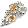 タサキ TASAKI ダイヤモンド 0.31ct フラワー モチーフ ホワイトゴールド×ピンクゴールド K18WG K18PG ダイヤモンド ペンダントトップ Au750 18K チャーム コンビカラー マット