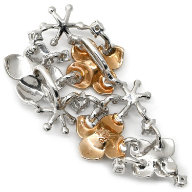 タサキ TASAKI ダイヤモンド 0.31ct フラワー モチーフ ホワイトゴールド×ピンクゴールド K18WG K18PG ダイヤモンド ペンダントトップ Au750 18K チャーム コンビカラー マット