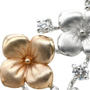 タサキ TASAKI ダイヤモンド 0.31ct フラワー モチーフ ホワイトゴールド×ピンクゴールド K18WG K18PG ダイヤモンド ペンダントトップ Au750 18K チャーム コンビカラー マット