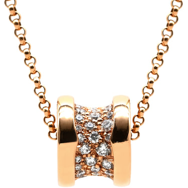 ブルガリ BVLGARI ビーゼロワン ダイヤ 351116 ピンクゴールド K18PG ダイヤモンド ネックレス B-zero1 ペンダント 18K 750PG