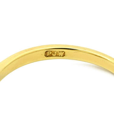 アスプレイ Asprey フラワーモチーフ ダイヤ イエローゴールド K18YG ダイヤモンド リング 指輪 花 750 18K 18金 YG パヴェ 12号