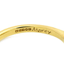 アスプレイ Asprey フラワーモチーフ ダイヤ イエローゴールド K18YG ダイヤモンド リング 指輪 花 750 18K 18金 YG パヴェ 12号