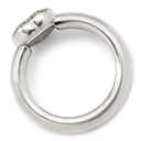 ショパール CHOPARD ハッピーダイヤ ハート 82/2890-20 ホワイトゴールド K18WG ダイヤモンド リング 指輪 750 18K ムービングダイヤ 1P 9号