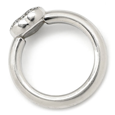 ショパール CHOPARD ハッピーダイヤ ハート 82/2890-20 ホワイトゴールド K18WG ダイヤモンド リング 指輪 750 18K ムービングダイヤ 1P 9号