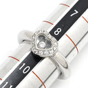 ショパール CHOPARD ハッピーダイヤ ハート 82/2890-20 ホワイトゴールド K18WG ダイヤモンド リング 指輪 750 18K ムービングダイヤ 1P 9号