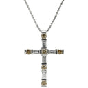 ダミアーニ DAMIANI ルミエール クロス ダイヤ ペンダント ブラウン×ホワイトゴールド K18WG ダイヤモンド ネックレス 十字架 ブラウンダイヤ
