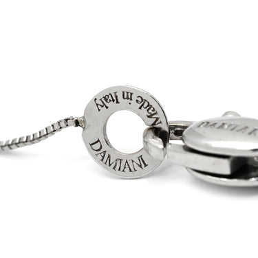 ダミアーニ DAMIANI ルミエール クロス ダイヤ ペンダント ブラウン×ホワイトゴールド K18WG ダイヤモンド ネックレス 十字架 ブラウンダイヤ