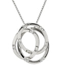 タサキ TASAKI トリプル サークル ホワイトゴールド K18WG ダイヤモンド ネックレス TASAKI ダイヤ 0.27ct 3連 サークル Au K18 750WG