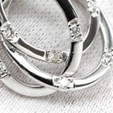 タサキ TASAKI トリプル サークル ホワイトゴールド K18WG ダイヤモンド ネックレス TASAKI ダイヤ 0.27ct 3連 サークル Au K18 750WG