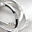 タサキ TASAKI トリプル サークル ホワイトゴールド K18WG ダイヤモンド ネックレス TASAKI ダイヤ 0.27ct 3連 サークル Au K18 750WG