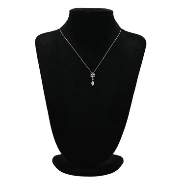 タサキ TASAKI ダイヤ ペンダント ホワイトゴールド K18WG ダイヤモンド ネックレス マーキスカット ドロップ スイング