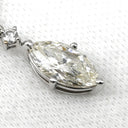 タサキ TASAKI ダイヤ ペンダント ホワイトゴールド K18WG ダイヤモンド ネックレス マーキスカット ドロップ スイング