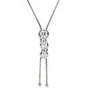 タサキ TASAKI トリロジー ホワイトゴールド K18WG ダイヤモンド ネックレス TASAKI ダイヤ 0.54ct 3石 3粒 スリーストーン Au K18 750WG
