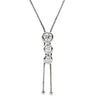 タサキ TASAKI トリロジー ホワイトゴールド K18WG ダイヤモンド ネックレス TASAKI ダイヤ 0.54ct 3石 3粒 スリーストーン Au K18 750WG