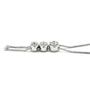 タサキ TASAKI トリロジー ホワイトゴールド K18WG ダイヤモンド ネックレス TASAKI ダイヤ 0.54ct 3石 3粒 スリーストーン Au K18 750WG