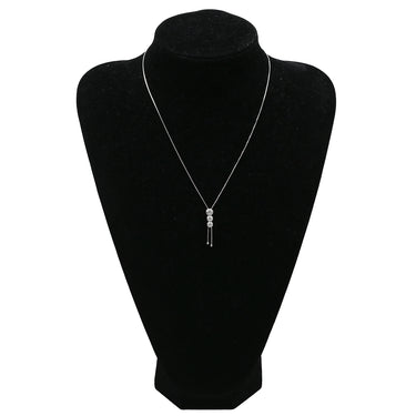 タサキ TASAKI トリロジー ホワイトゴールド K18WG ダイヤモンド ネックレス TASAKI ダイヤ 0.54ct 3石 3粒 スリーストーン Au K18 750WG