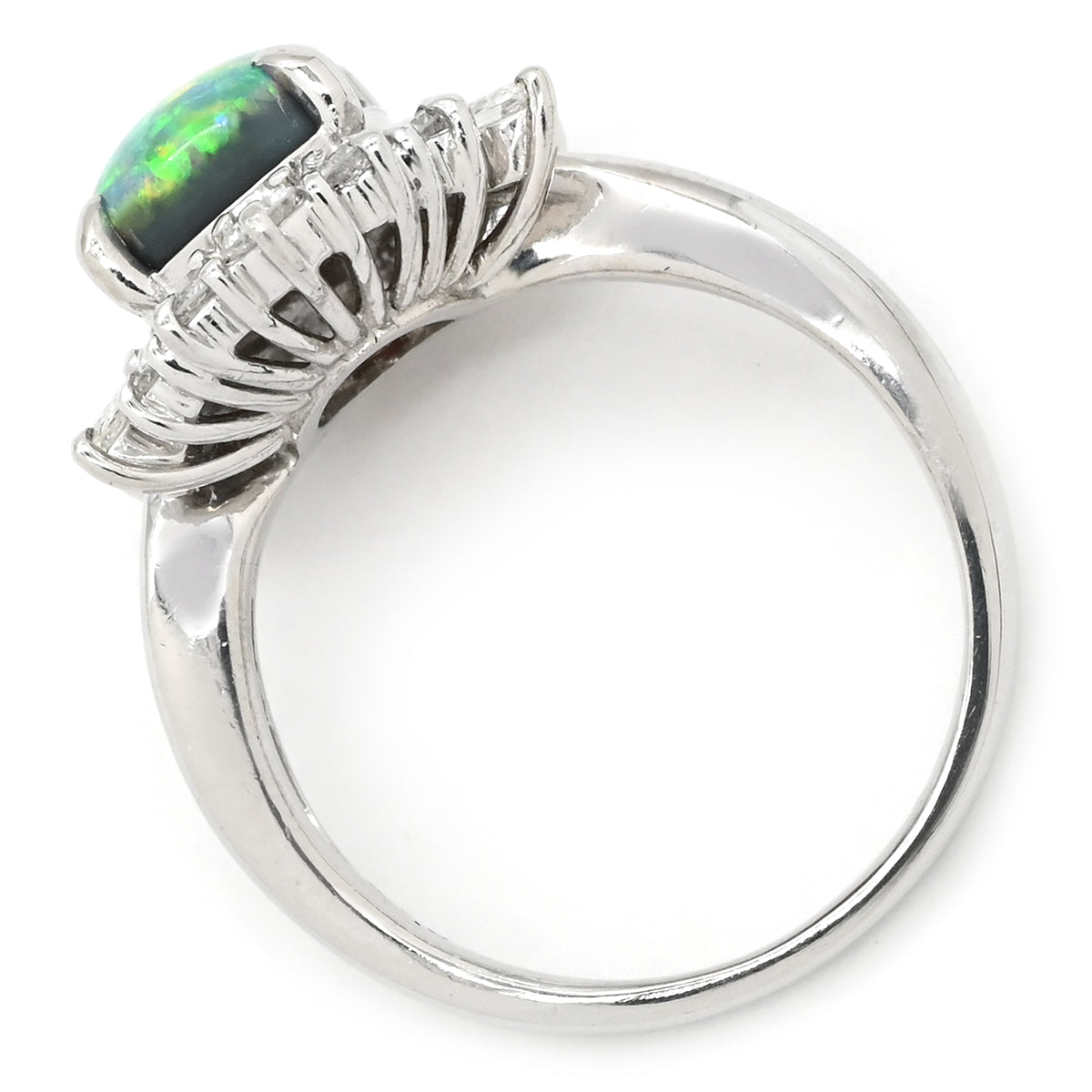 ノンブランド NON BRAND ブラックオパール 1.78ct ダイヤモンド 0.54ct