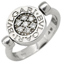 ブルガリ BVLGARI ブルガリブルガリ フリップ ブラック×ホワイトゴールド K18WG ダイヤモンド オニキス #49 リング 指輪 750 1Pダイヤ オニキス 5.5号