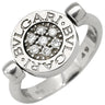ブルガリ BVLGARI ブルガリブルガリ フリップ ブラック×ホワイトゴールド K18WG ダイヤモンド オニキス #49 リング 指輪 750 1Pダイヤ オニキス 5.5号