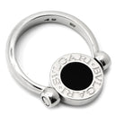 ブルガリ BVLGARI ブルガリブルガリ フリップ ブラック×ホワイトゴールド K18WG ダイヤモンド オニキス #49 リング 指輪 750 1Pダイヤ オニキス 5.5号