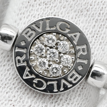 ブルガリ BVLGARI ブルガリブルガリ フリップ ブラック×ホワイトゴールド K18WG ダイヤモンド オニキス #49 リング 指輪 750 1Pダイヤ オニキス 5.5号