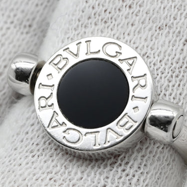 ブルガリ BVLGARI ブルガリブルガリ フリップ ブラック×ホワイトゴールド K18WG ダイヤモンド オニキス #49 リング 指輪 750 1Pダイヤ オニキス 5.5号
