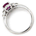 ノンブランド NON BRAND ピンクサファイア 1.029ct ダイヤ ピンク×プラチナシルバー K18WG サファイア ダイヤモンド リング 指輪 Au750 18K 18金 ペアシェイプ 11号