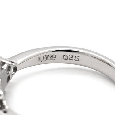 ノンブランド NON BRAND ピンクサファイア 1.029ct ダイヤ ピンク×プラチナシルバー K18WG サファイア ダイヤモンド リング 指輪 Au750 18K 18金 ペアシェイプ 11号